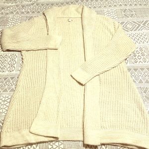 Merona XXL white sweater longline cardigan